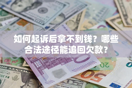 武汉如何起诉后拿不到钱？哪些合法途径能追回欠款？
