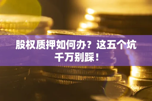 武汉股权质押如何办？这五个坑千万别踩！