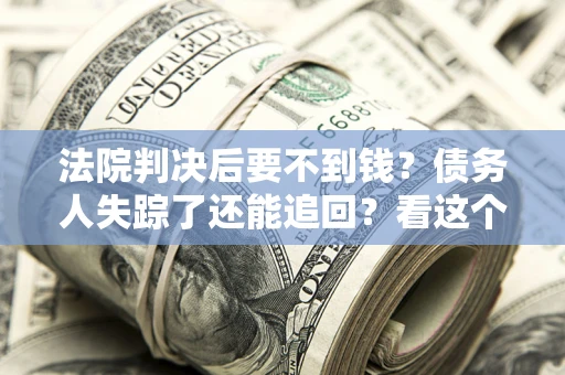 武汉法院判决后要不到钱？债务人失踪了还能追回？看这个方法！