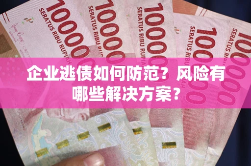 武汉企业逃债如何防范？风险有哪些解决方案？