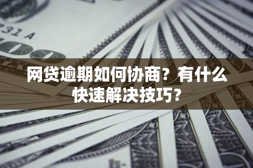 武汉网贷逾期如何协商？有什么快速解决技巧？