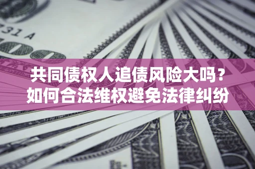 武汉共同债权人追债风险大吗?如何合法维权避免法律纠纷? 武汉共同债权人追债风险大吗?如何合法维权避免法律纠纷?